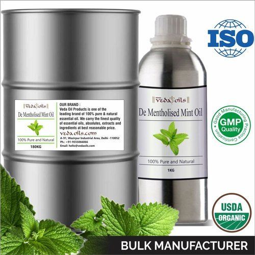 De Mentholised Mint Oil Purity: 100%