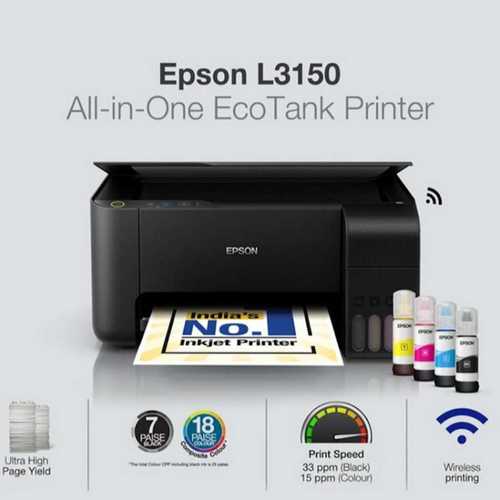 Plastic Epson L3150 All In One Eco Tank Printer