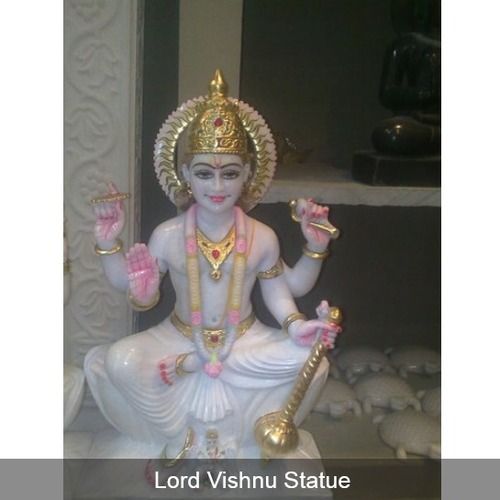 Lord Vishnu Marble Statue