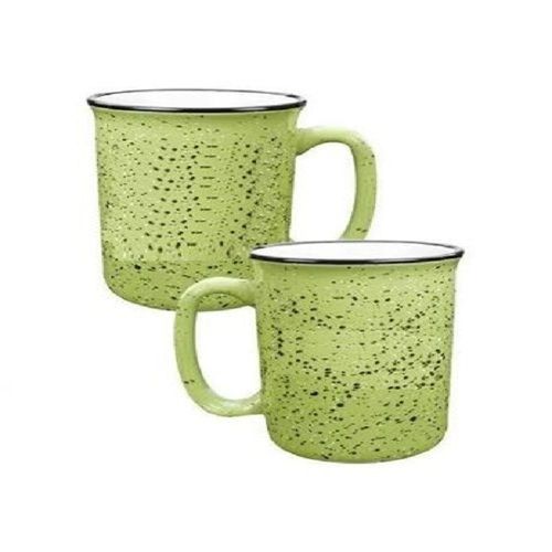 Green Ceramic Tea Cup - Color: Custom