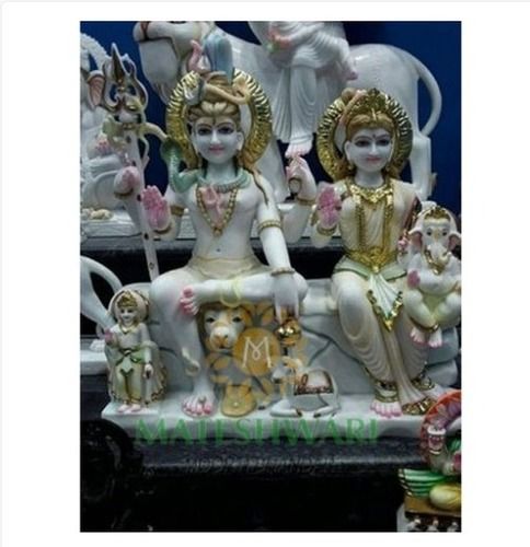 Eco-Friendly Handmade Shiva Family Statue