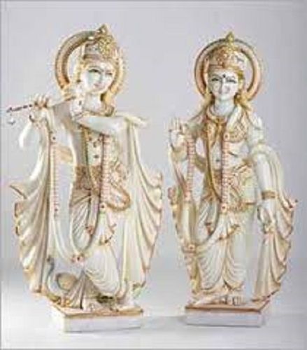 Easy To Clean Marble Radha Krishna Idol