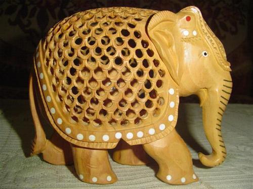 Attractive Wooden Elephant Statue