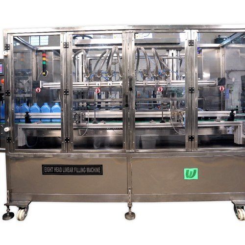 Blue Automatic Volumetric Oil Filling Machine