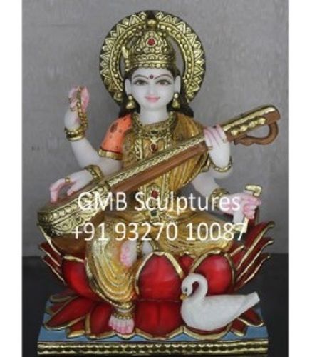 Easy To Clean Marble Saraswati Statues