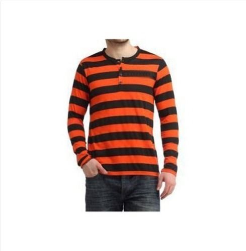 Mens Full Sleeve Stripped Design T Shirt Age Group: 16+