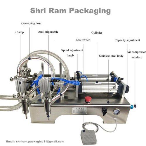 Semi Automatic Piston Type Double Head Liquid Filling Machine (g2wyd500 ...