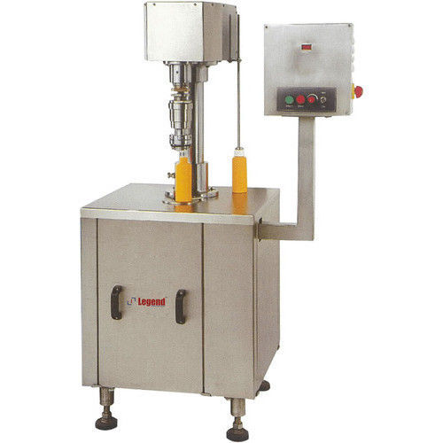 Silver Semi Automatic Screw Capping Machine