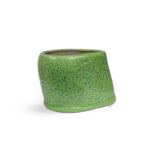 Green Color 4 Inch Ceramic Planter