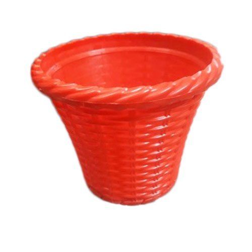 Plastic Flower Pots (Red)