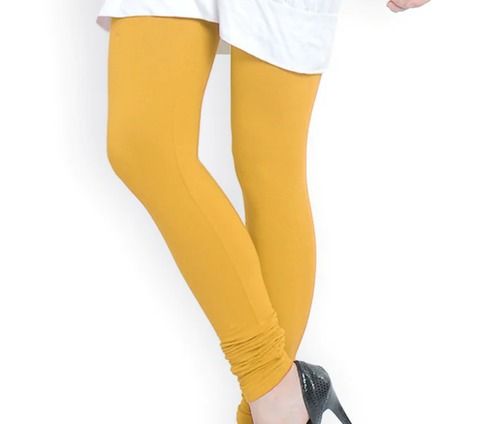 Yellow 4 Way Stretchable Leggings For Ladies