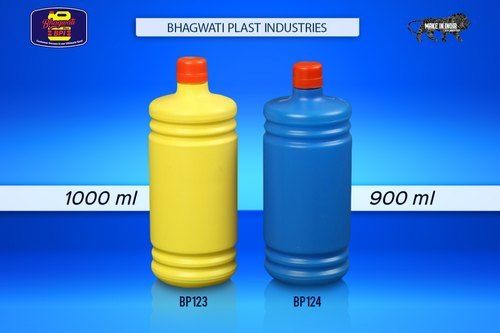 900 ml and 1000 ml Yellow and Blue Color BP123 Plastic Bottles