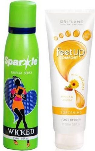 Foot Cream with Sparkle Perfume Combo