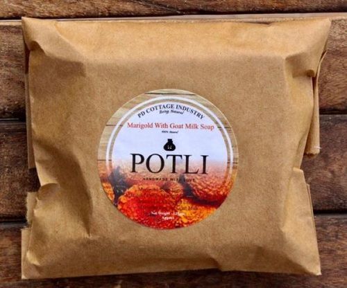 Potli Marigold With Goat Milk Soap