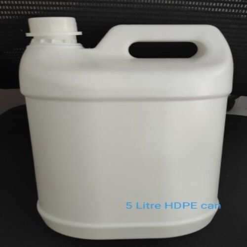 All White Color 5 Litre Plastic Cans