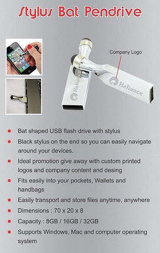 Bat Shape Pen Drive Application: Laptop