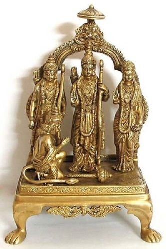 Easy To Clean Brass Ram Darbar Statue