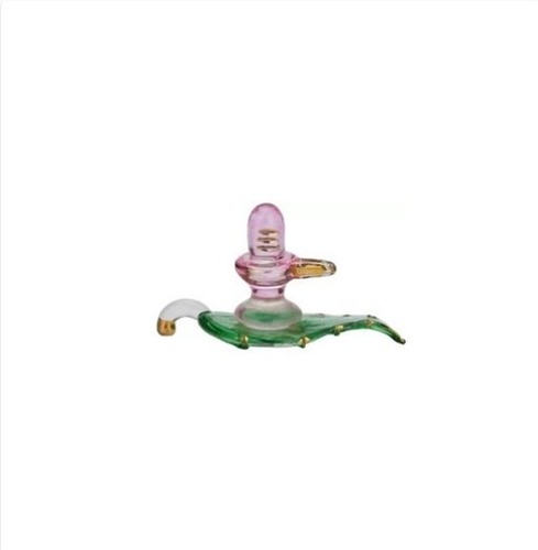 Decorative Glass Shivling Statue - New Glossy Finish | Durable Eco-Friendly Easy to Clean