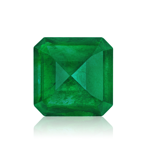 Natural Green Gemstone - Shape: Emerald