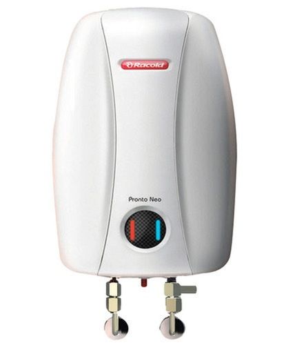 White Racold Electric Bathroom Water Geyser