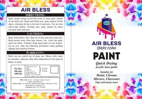 Air Bless Spray Foam Paint Application: Industrial