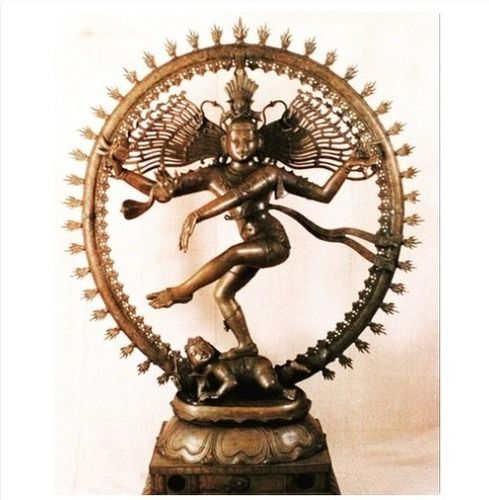 Easy To Clean Polished Bronze Nataraja Statue