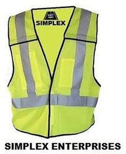 Sleeveless Reflective Safety Jacket - Large, Medium, Small Sizes | Skin Friendly, Premium Quality, Plain Red and Yellow Colors