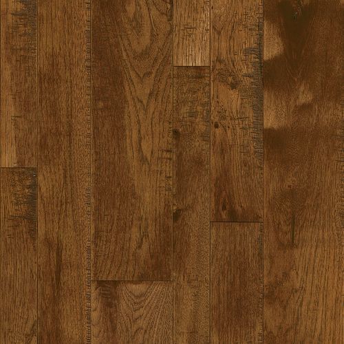 Non-Slip Solid Oak Flooring Gunstock Color