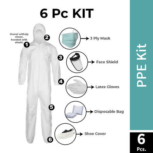White Color PPE Kits