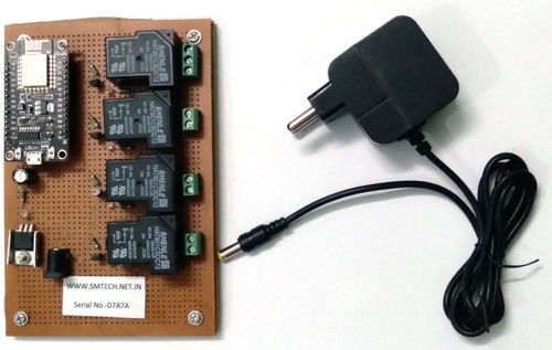 Black Wifi Relay Module With Timer Control