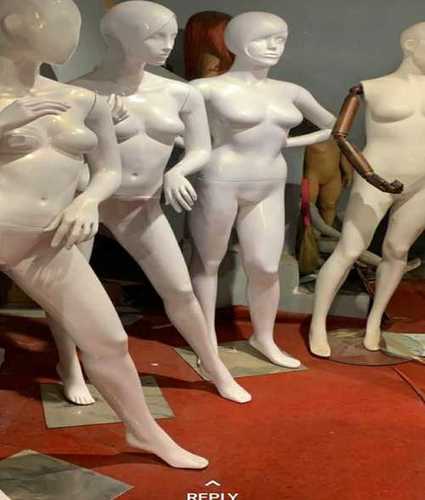 Glossy White Male Female Mannequins