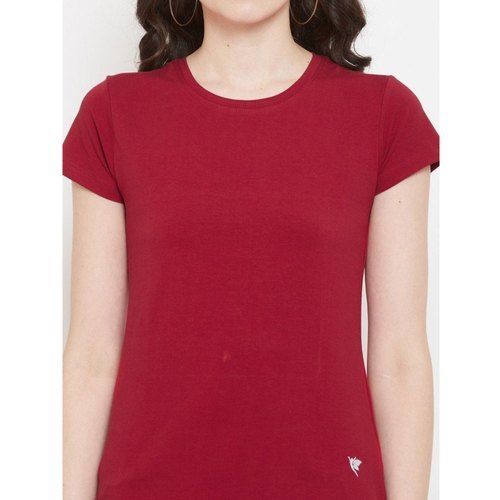 Multicolor Ladies Round Neck T Shirt