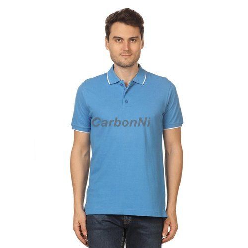 All Men Cotton Polo Neck T Shirt