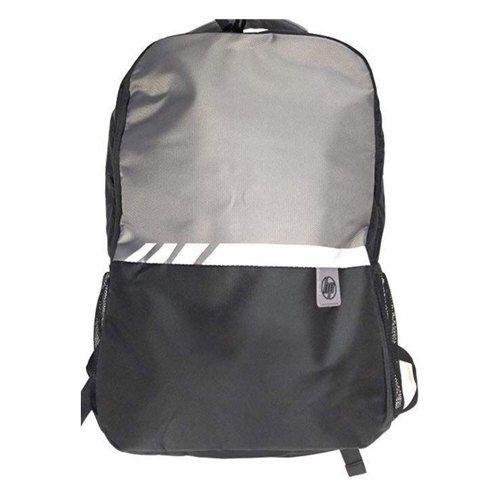 Black And Grey Polyester Laptop Backpack (5 Kg)