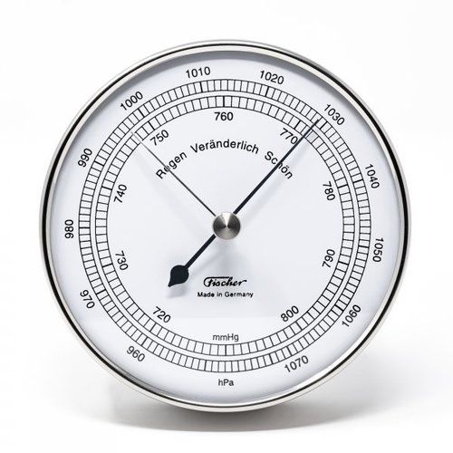 Aneroid Barometer Steel Case