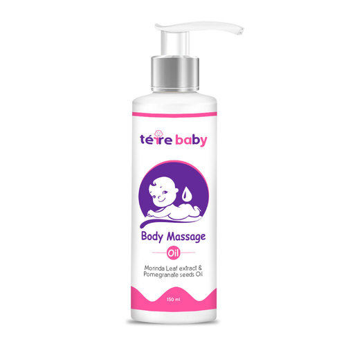 Baby Body Massage Oil With Morinda Leaf And Pomegranate Seeds