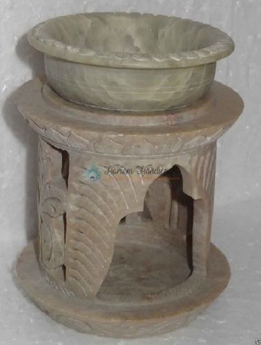 Marble Candle Stand Aroma Lamp Hand Carved Work Grade: Aaa