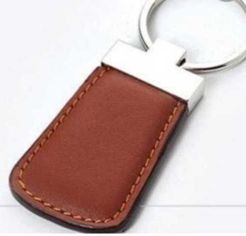 Brown Leather Key Chain 