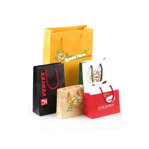 Multicolor Loop Handle Paper Shopping Bag