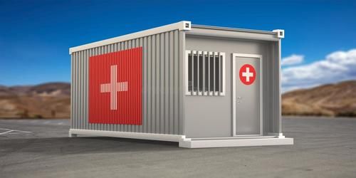 Prefab First Aid Container Aluminum Window