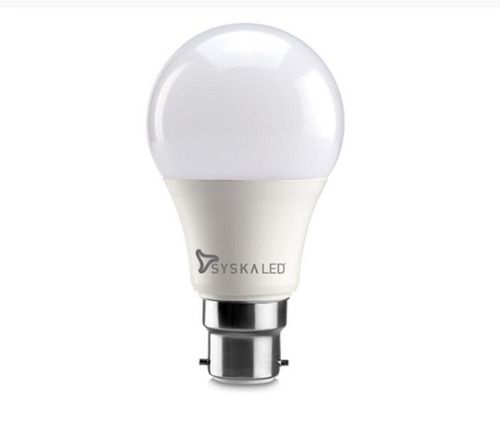 White Syska 2 Year Warranty 9 Watt Led Bulb