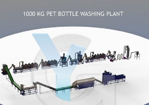 Industrial Grey Automatic Bottle Recycling Plant