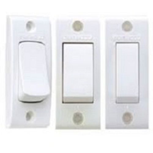 Electric White Modular Polycarbonate Switches