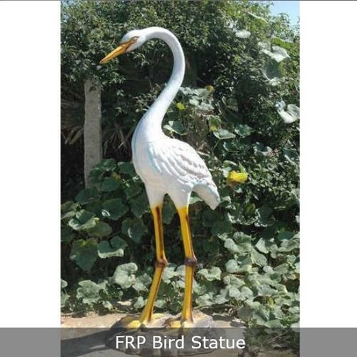 Multicolour Frp Decorative Bird Statue