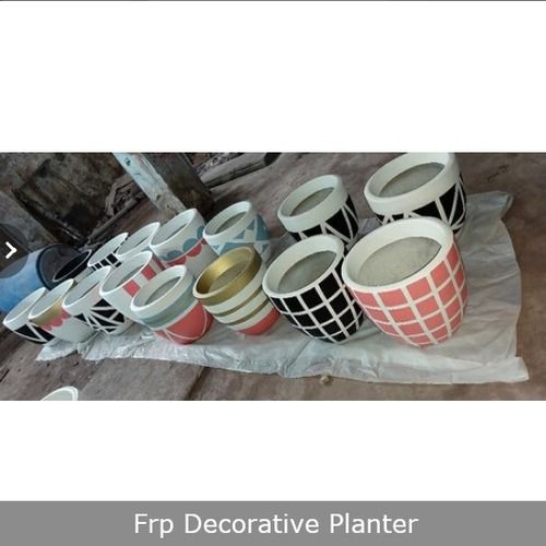 FRP Decorative Round Planters