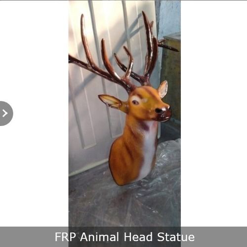 FRP Decorative Swamp Deer Head Statue