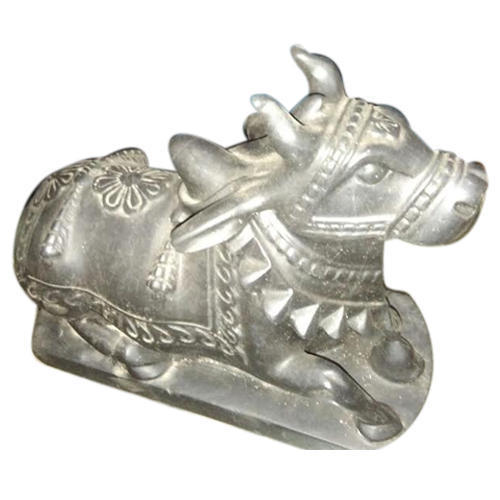 Sculpture Grey Stone Nandi Statue