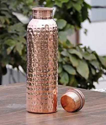 Metal Hammered Copper Water Bottle