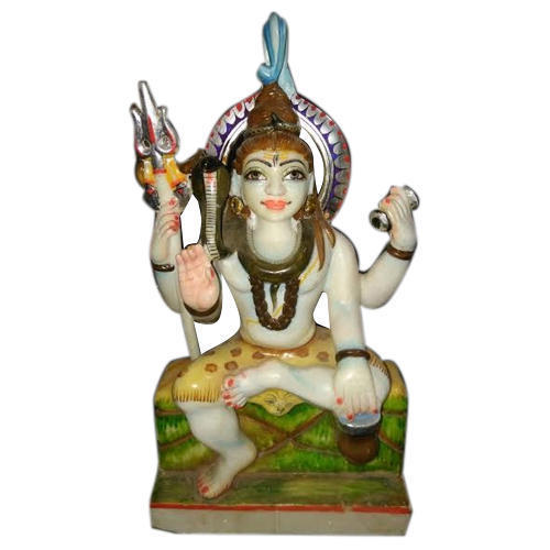 Easy To Clean Polished Marble Shiva Statue