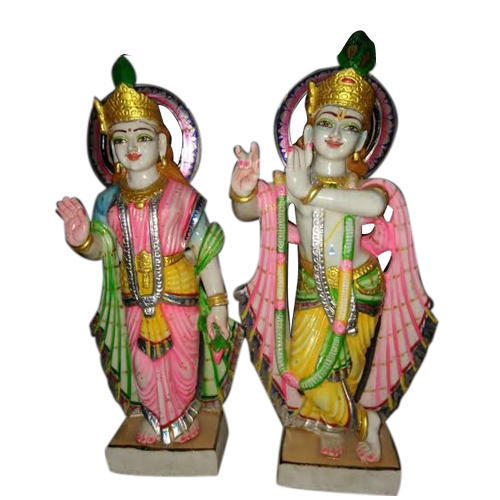 Easy To Clean Stone Lord Radha Krishna Statue